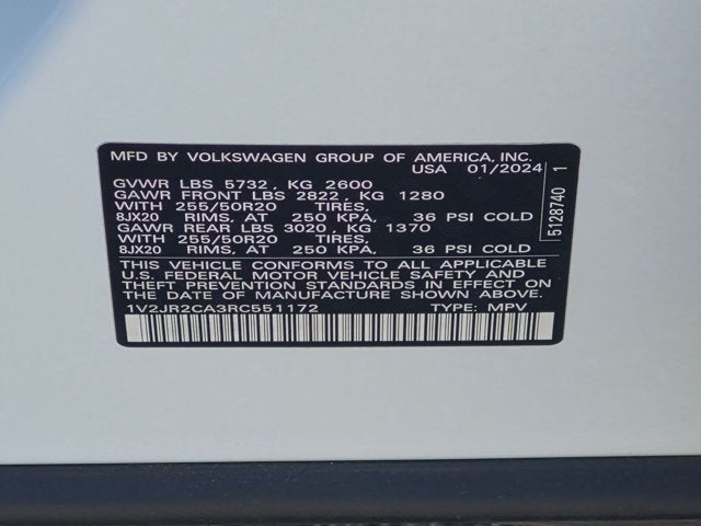 2024 Volkswagen Atlas 2.0T SE w/Technology