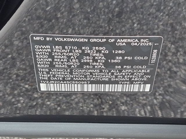 2025 Volkswagen Atlas 2.0T SE w/Technology