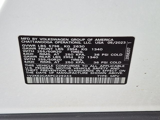 2023 Volkswagen Atlas Cross Sport 3.6L V6 SE w/Technology