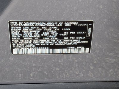 2021 Volkswagen Atlas 3.6L V6 SEL Premium