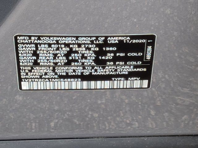 2021 Volkswagen Atlas 3.6L V6 SEL Premium