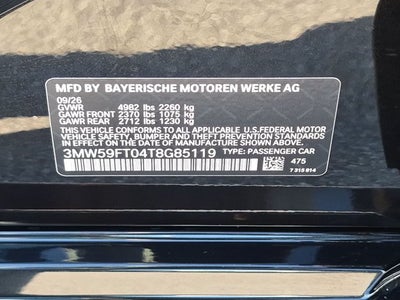 2026 BMW 3 Series M340i NA