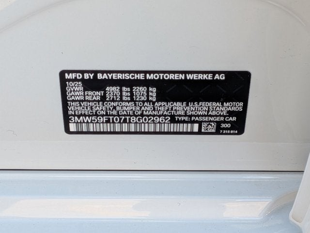 2026 BMW 3 Series M340i NA