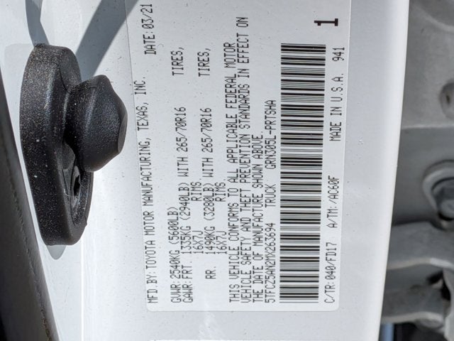 2021 Toyota Tacoma 4WD TRD Off Road