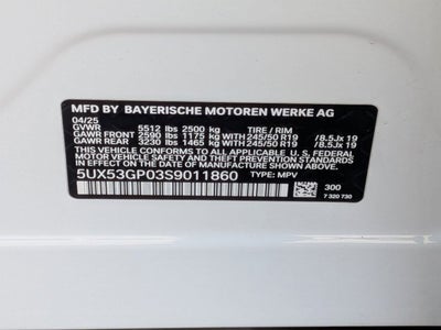 2025 BMW X3 30 xDrive