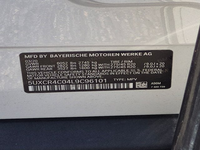 2020 BMW X5 sDrive40i