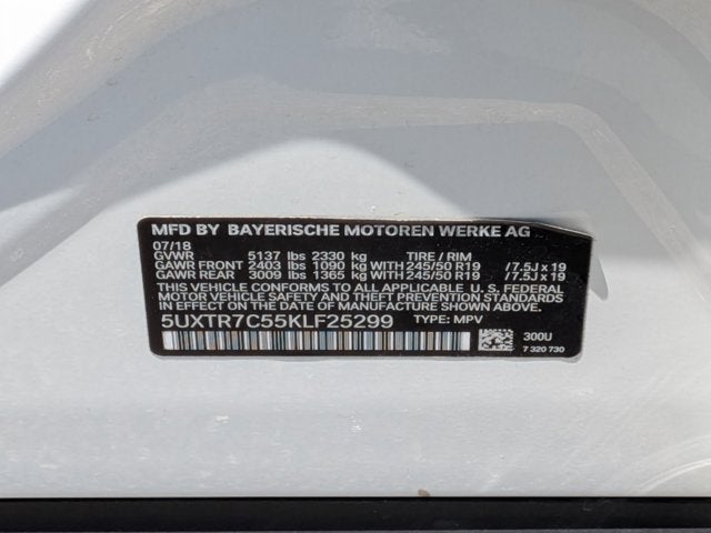 2019 BMW X3 sDrive30i