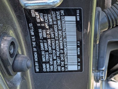 2021 Honda Civic Hatchback Sport