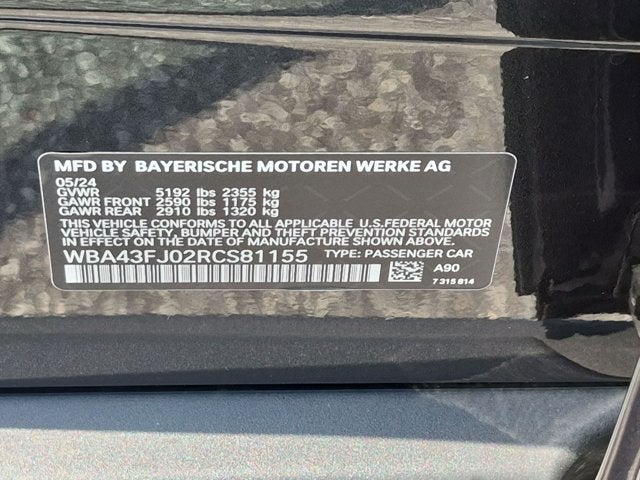 2024 BMW 5 Series 530i
