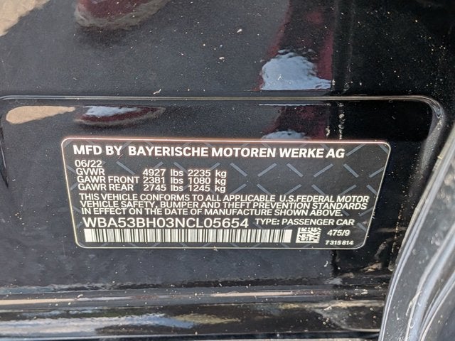 2022 BMW 5 Series 530i